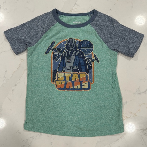 Lot of 5 boys Size 6 Tee Shirts - Star Wars, Peace, Transformers - Picture 6 of 7